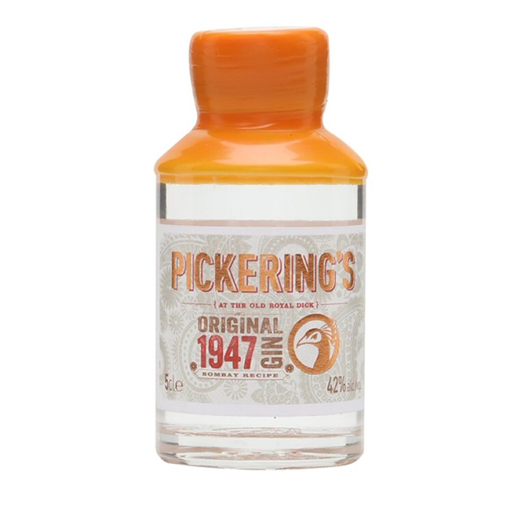 Pickering's "Original 1947" Gin Miniature 5cl Bottle - Click Image to Close